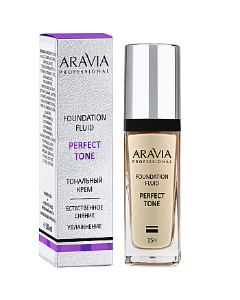 Aravia Professional Perfect Tone Foundation 03 - Тональный крем для увлажнения и естественного сияния кожи, тон бежевый 30 мл - hairs-russia.ru
